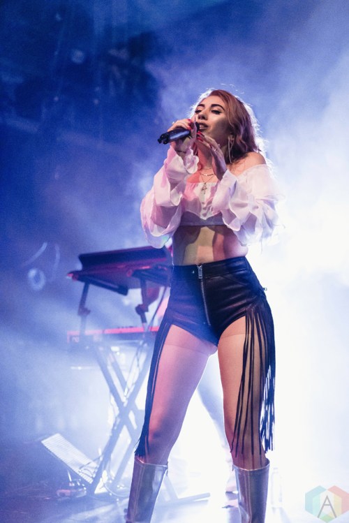 Kali Uchis performs at Danforth Music Hall in Toronto on September 14, 2017. (Photo: Anton Mak/Aesthetic Magazine)