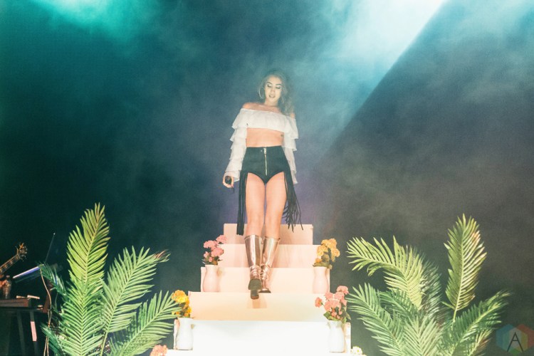 Kali Uchis performs at Danforth Music Hall in Toronto on September 14, 2017. (Photo: Anton Mak/Aesthetic Magazine)