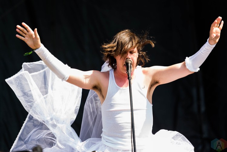 Liars performs at Riot Fest in Chicago on September 15, 2017. (Photo: Katie Kuropas/Aesthetic Magazine)