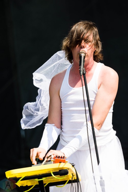 Liars performs at Riot Fest in Chicago on September 15, 2017. (Photo: Katie Kuropas/Aesthetic Magazine)