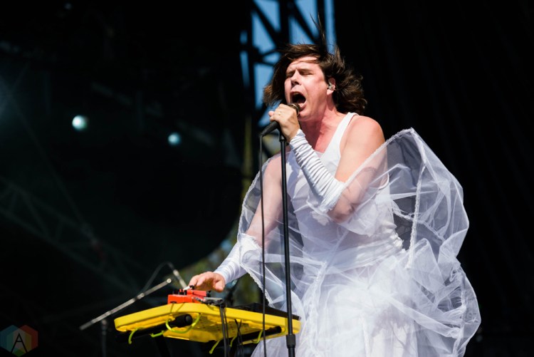 Liars performs at Riot Fest in Chicago on September 15, 2017. (Photo: Katie Kuropas/Aesthetic Magazine)