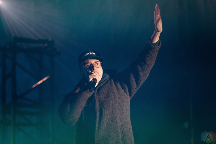 Logic performs at Echo Beach in Toronto on September 28, 2017. (Photo: Cameron Bartlett/Aesthetic Magazine)