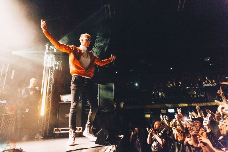 Machine Gun Kelly performs at O2 Ritz Manchester in Manchester, UK on September 28, 2017. (Photo: Priti Shikotra/Aesthetic Magazine)