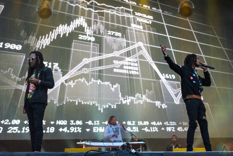 Migos performs at Made In America Festival at Benjamin Franklin Parkway on September 2, 2017 in Philadelphia, Pennsylvania. (Photo: Saidy Lopez/Aesthetic Magazine)