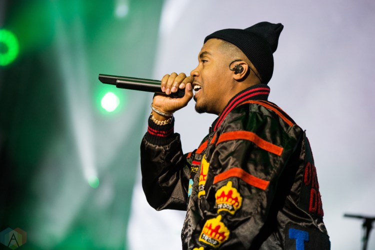 Nas performs at Budweiser Stage in Toronto on September 10, 2017. (Photo: Katrina Lat/Aesthetic Magazine)