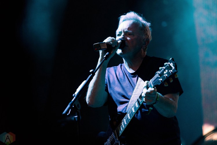 New Order performs at Riot Fest in Chicago on September 15, 2017. (Photo: Katie Kuropas/Aesthetic Magazine)