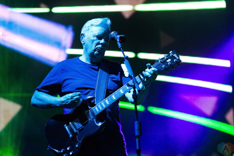 New Order performs at Riot Fest in Chicago on September 15, 2017. (Photo: Katie Kuropas/Aesthetic Magazine)