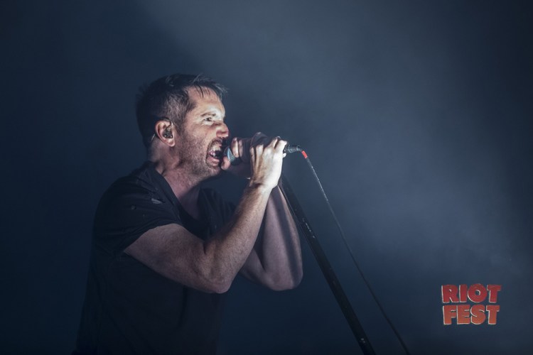 Trent Reznor of Nine Inch Nails performs at Riot Fest in Chicago on September 15, 2017. (Courtesy of Riot Fest)