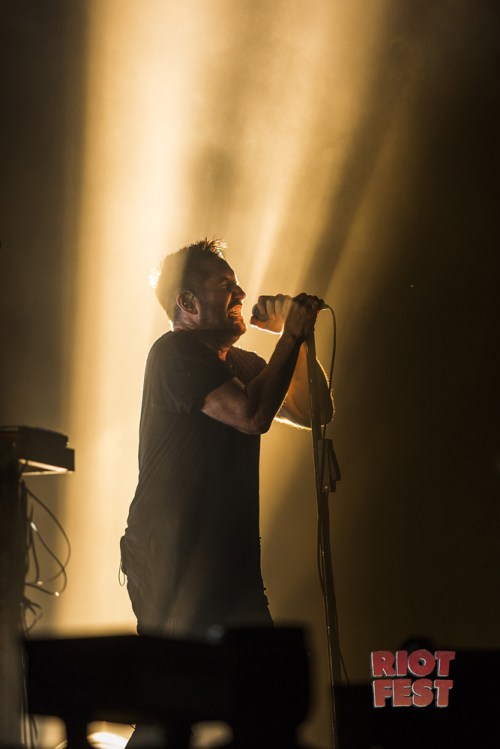 Trent Reznor of Nine Inch Nails performs at Riot Fest in Chicago on September 15, 2017. (Courtesy of Riot Fest)