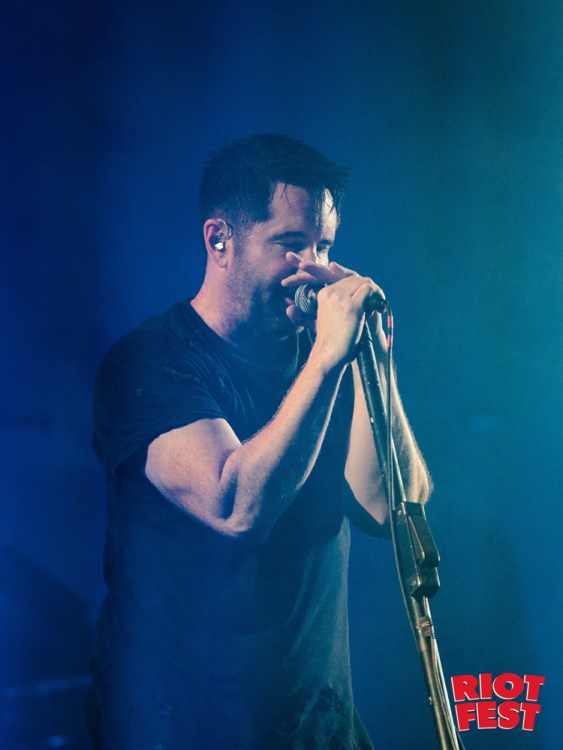 Trent Reznor of Nine Inch Nails performs at Riot Fest in Chicago on September 15, 2017. (Courtesy of Riot Fest)