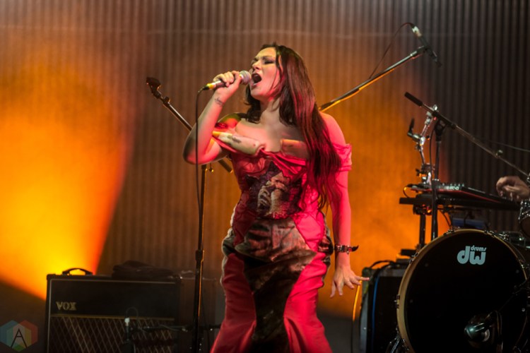 Tanya Tagaq performs at the Polaris Music Prize gala at the Carlu in Toronto on September 18, 2017. (Photo: Orest Dorosh/Aesthetic Magazine)