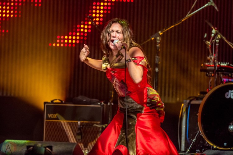 Tanya Tagaq performs at the Polaris Music Prize gala at the Carlu in Toronto on September 18, 2017. (Photo: Orest Dorosh/Aesthetic Magazine)