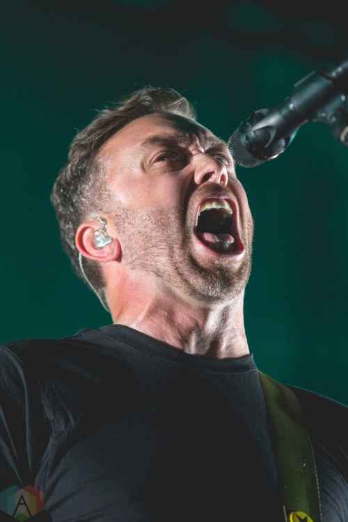 Rise Against performs at Abbotsford Centre in Abbotsford, British Columbia on September 14, 2017. (Photo: Isaac Wray/Aesthetic Magazine)