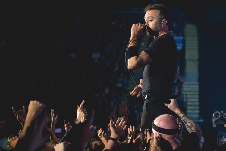 Rise Against performs at Abbotsford Centre in Abbotsford, British Columbia on September 14, 2017. (Photo: Isaac Wray/Aesthetic Magazine)