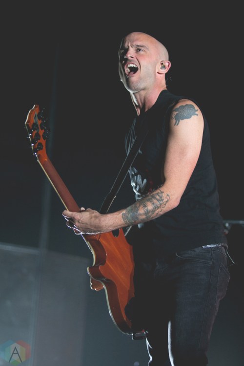 Rise Against performs at Abbotsford Centre in Abbotsford, British Columbia on September 14, 2017. (Photo: Isaac Wray/Aesthetic Magazine)