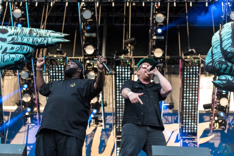 Run The Jewels performs at Made In America Festival at Benjamin Franklin Parkway on September 3, 2017 in Philadelphia, Pennsylvania. (Photo: Saidy Lopez/Aesthetic Magazine)
