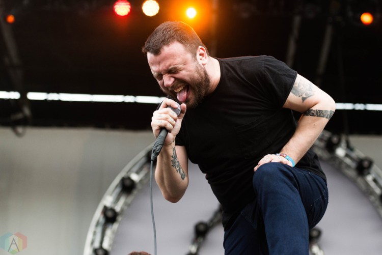 Say Anything performs at Riot Fest in Chicago on September 17, 2017. (Photo: Katie Kuropas/Aesthetic Magazine)