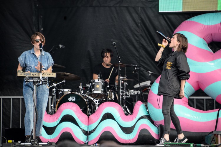Tegan And Sara performs at Meadows Festival at Citi Field in New York City on September 15, 2017. (Photo: Alx Bear/Aesthetic Magazine)