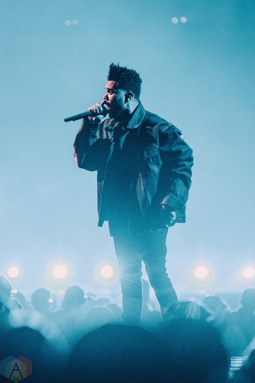 The Weeknd performs at Air Canada Centre in Toronto on September 9, 2017. (Photo: Francesca Ludikar/Aesthetic Magazine)