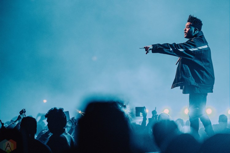 The Weeknd performs at Air Canada Centre in Toronto on September 9, 2017. (Photo: Francesca Ludikar/Aesthetic Magazine)