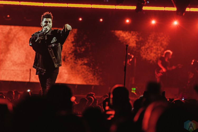 The Weeknd performs at Air Canada Centre in Toronto on September 9, 2017. (Photo: Francesca Ludikar/Aesthetic Magazine)