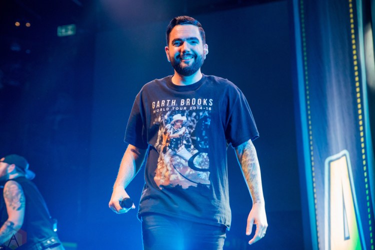 TORONTO, ONTARIO - OCTOBER 11: A Day To Remember performs at Rebel in Toronto on October 11, 2017. (Photo: Joanna Glezakos/Aesthetic Magazine)