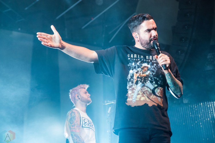 TORONTO, ONTARIO - OCTOBER 11: A Day To Remember performs at Rebel in Toronto on October 11, 2017. (Photo: Joanna Glezakos/Aesthetic Magazine)