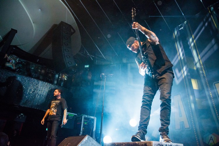 TORONTO, ONTARIO - OCTOBER 11: A Day To Remember performs at Rebel in Toronto on October 11, 2017. (Photo: Joanna Glezakos/Aesthetic Magazine)