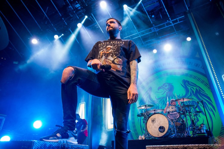 TORONTO, ONTARIO - OCTOBER 11: A Day To Remember performs at Rebel in Toronto on October 11, 2017. (Photo: Joanna Glezakos/Aesthetic Magazine)