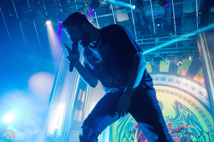 TORONTO, ONTARIO - OCTOBER 11: A Day To Remember performs at Rebel in Toronto on October 11, 2017. (Photo: Joanna Glezakos/Aesthetic Magazine)