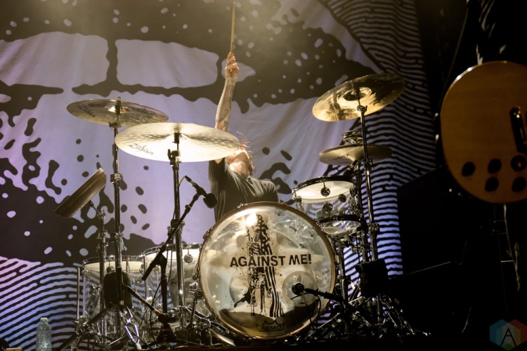 Against Me performs at Phoenix Concert Theatre in Toronto on October 6, 2017. (Photo: Tyler Roberts/Aesthetic Magazine)