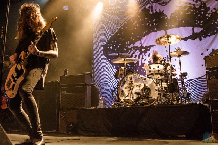 Against Me performs at Phoenix Concert Theatre in Toronto on October 6, 2017. (Photo: Tyler Roberts/Aesthetic Magazine)