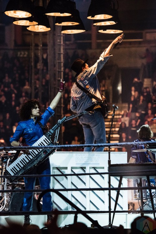 SEATTLE, WA - OCTOBER 15: Arcade Fire performs at KeyArena in Seattle on October 15, 2017. (Photo: Kevin Tosh/Aesthetic Magazine)