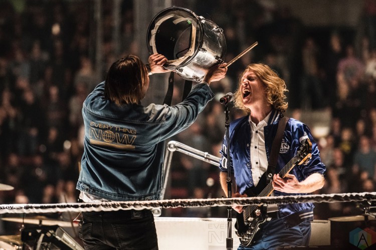 SEATTLE, WA - OCTOBER 15: Arcade Fire performs at KeyArena in Seattle on October 15, 2017. (Photo: Kevin Tosh/Aesthetic Magazine)