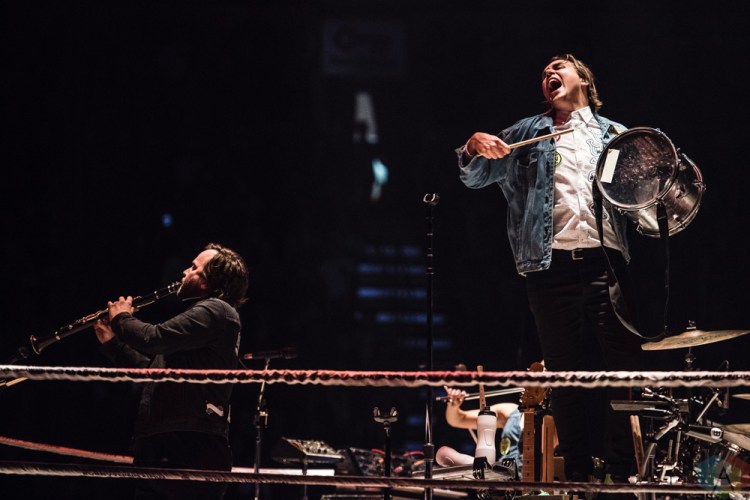 SEATTLE, WA - OCTOBER 15: Arcade Fire performs at KeyArena in Seattle on October 15, 2017. (Photo: Kevin Tosh/Aesthetic Magazine)