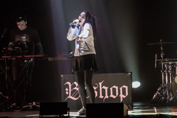 TORONTO, ON - OCTOBER 27: Bishop Briggs performs at Massey Hall in Toronto on October 27, 2017. (Photo: Joanna Glezakos/Aesthetic Magazine)