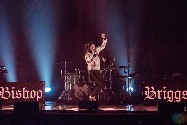 TORONTO, ON - OCTOBER 27: Bishop Briggs performs at Massey Hall in Toronto on October 27, 2017. (Photo: Joanna Glezakos/Aesthetic Magazine)