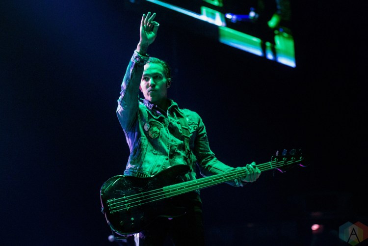 TORONTO, ON - OCTOBER 25: Fall Out Boy performs at Air Canada Centre in Toronto on October 25, 2017. (Photo: Joanna Glezakos/Aesthetic Magazine)
