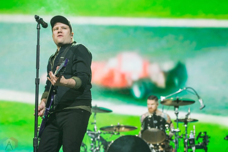 TORONTO, ON - OCTOBER 25: Fall Out Boy performs at Air Canada Centre in Toronto on October 25, 2017. (Photo: Joanna Glezakos/Aesthetic Magazine)