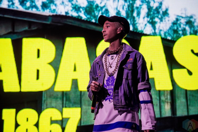 TORONTO, ON - OCTOBER 25: Jaden Smith performs at Air Canada Centre in Toronto on October 25, 2017. (Photo: Joanna Glezakos/Aesthetic Magazine)