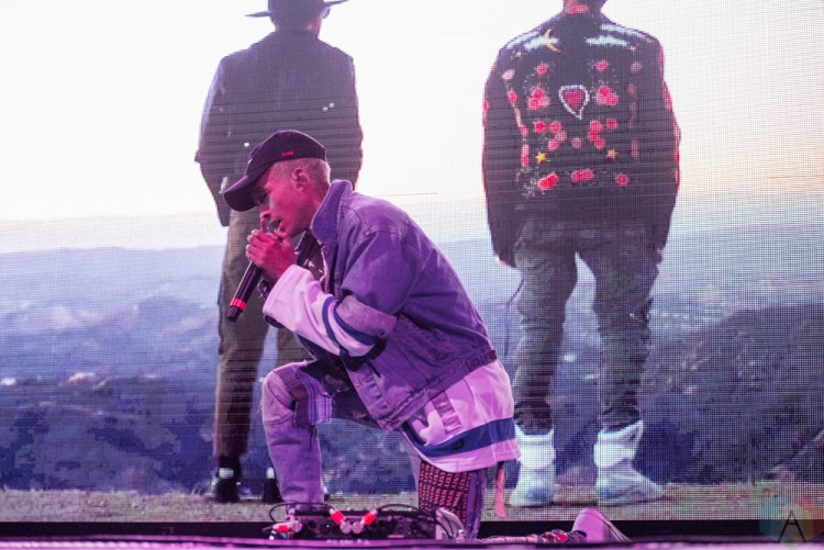 TORONTO, ON - OCTOBER 25: Jaden Smith performs at Air Canada Centre in Toronto on October 25, 2017. (Photo: Joanna Glezakos/Aesthetic Magazine)