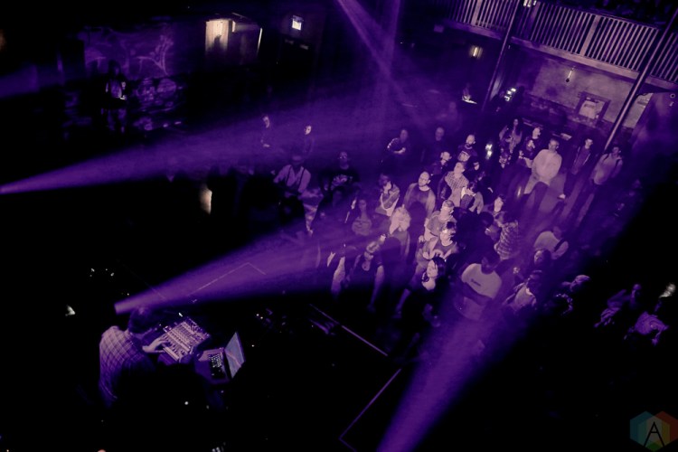 John Wiese performs at Longboat Hall in Toronto on October 6, 2017. (Photo: Eric Fefferman/Aesthetic Magazine)