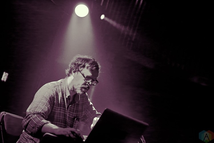 John Wiese performs at Longboat Hall in Toronto on October 6, 2017. (Photo: Eric Fefferman/Aesthetic Magazine)