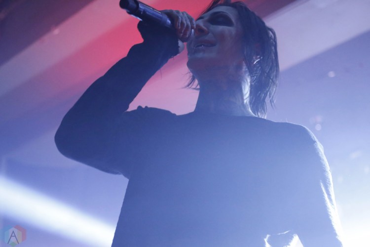 Motionless In White performs at Wonder Ballroom in Portland on October 4, 2017. (Photo: Krystyn Bristol/Aesthetic Magazine)