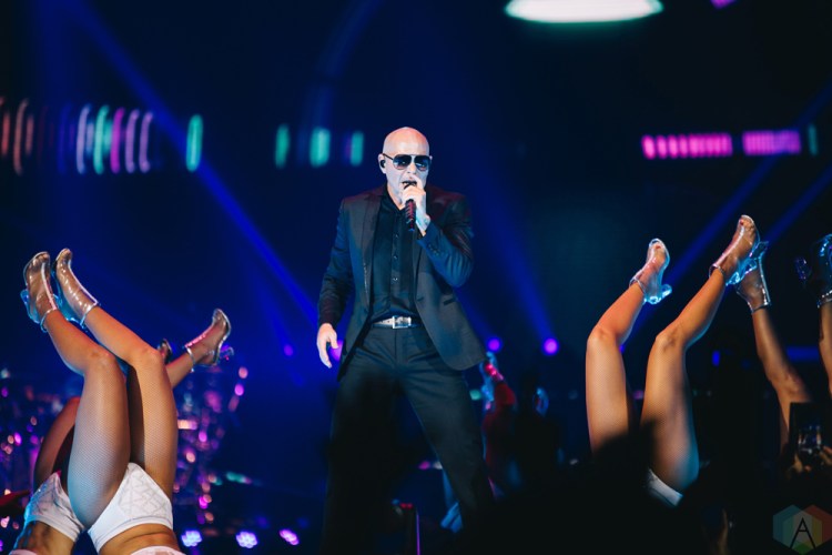 TORONTO, ONTARIO - OCTOBER 14: Pitbull performs at Air Canada Centre in Toronto on October 14, 2017. (Photo: Stephan Ordonez/Aesthetic Magazine)