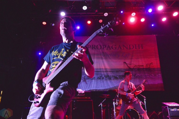TORONTO, ONTARIO - OCTOBER 11: Propagandhi performs at The Opera House in Toronto on October 11, 2017. (Photo: Justin Roth/Aesthetic Magazine)