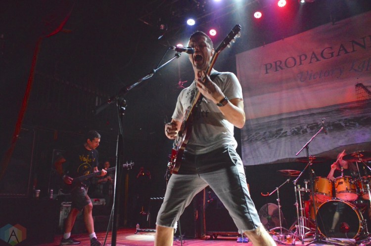 TORONTO, ONTARIO - OCTOBER 11: Propagandhi performs at The Opera House in Toronto on October 11, 2017. (Photo: Justin Roth/Aesthetic Magazine)