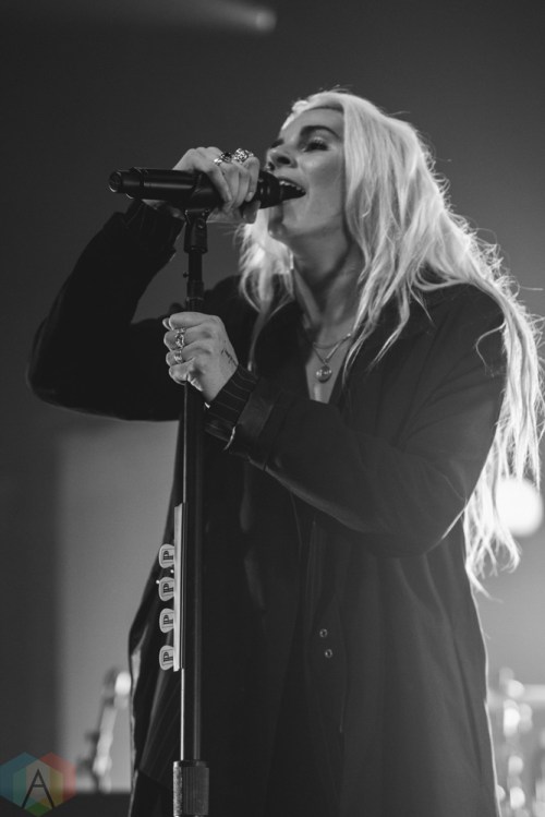 CHICAGO, IL - OCTOBER 22: PVRIS performs at Riviera Theatre in Chicago on October 22, 2017. (Photo: Kris Cortes/Aesthetic Magazine)