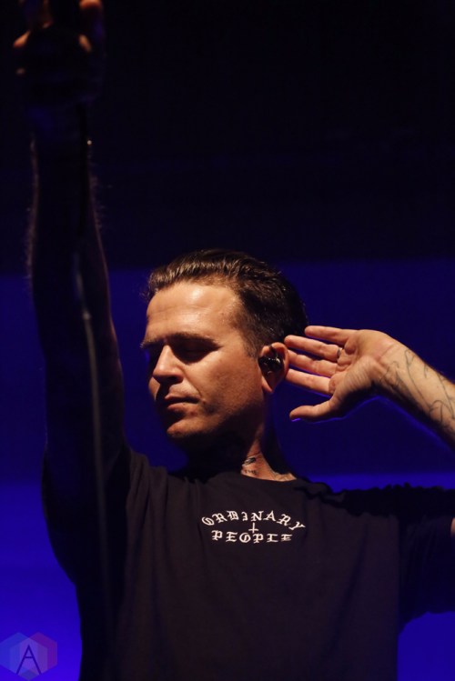 The Amity Affliction performs at Wonder Ballroom in Portland on October 4, 2017. (Photo: Krystyn Bristol/Aesthetic Magazine)