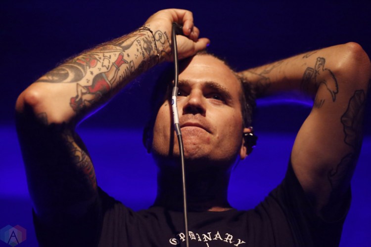 The Amity Affliction performs at Wonder Ballroom in Portland on October 4, 2017. (Photo: Krystyn Bristol/Aesthetic Magazine)